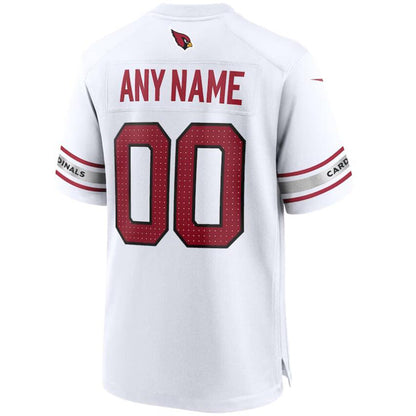Custom A.Cardinals White Game Road Home Football Jerseys