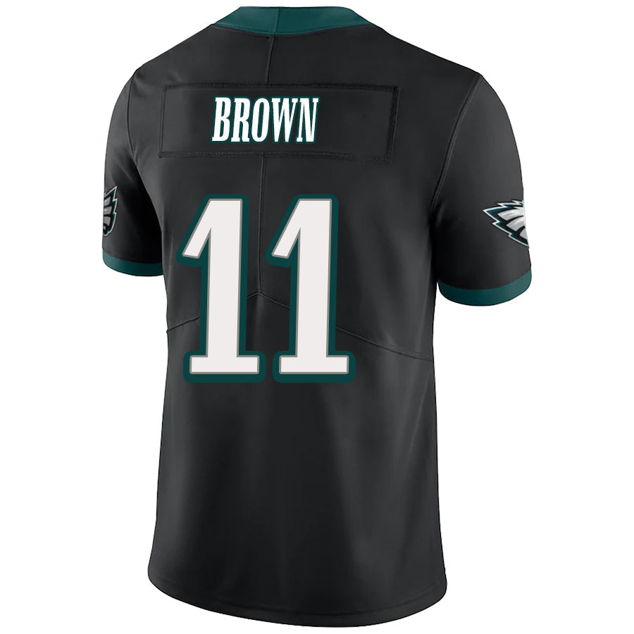 P.Eagles #11 A.J. Brown Player Black Alternate Vapor F.U.S.E. Limited Jersey