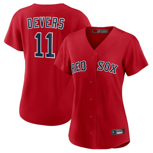 #11 Rafael Devers Player B.Red Sox Red Alternate Replica Baseball Jerseys