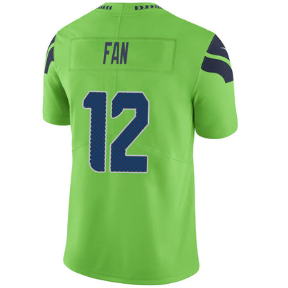 #12 12th Fan Player S.Seahawks Green Vapor F.U.S.E. Limited Football Jerseys