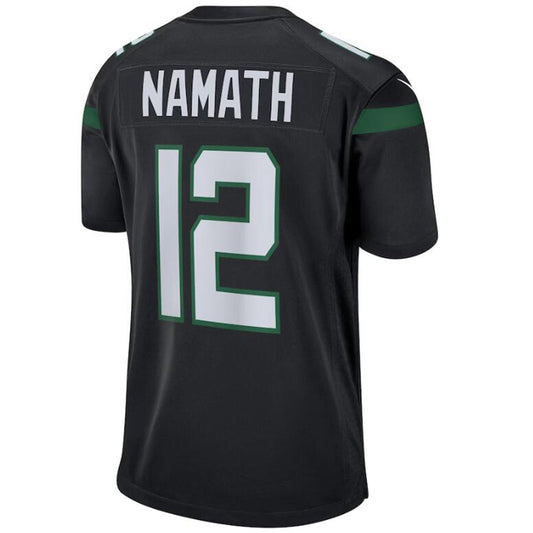 #12 Joe Namath Player NY.Jets Black Game Football Jerseys