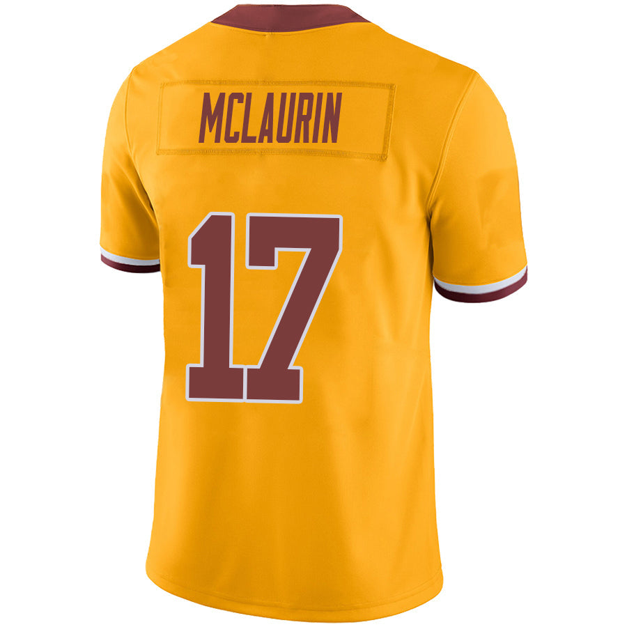 W.Commanders #17 Terry McLaurin Gold Stitched Player Vapor Game Football Jerseys