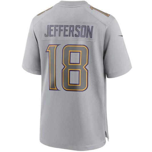 #18 Justin Jefferson Player MN.Vikings Gray Atmosphere Fashion Game Football Jerseys