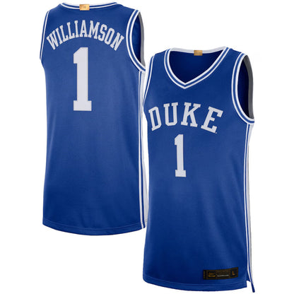 #1 Zion Williamson Player Royal Duke Blue Devils Limited Basketball Jerseys