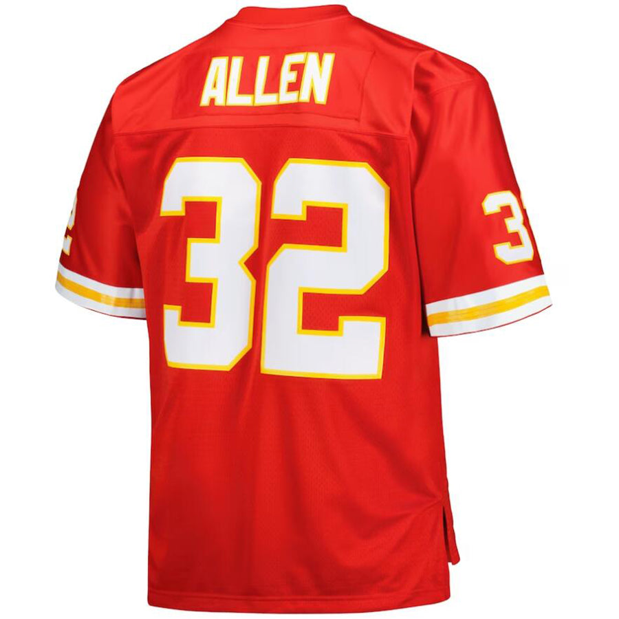KC.Chiefs #32 Nick Bolton Player Mitchell & Ness Red Big & Tall 1994 Retired Player Replica Football Jerseys