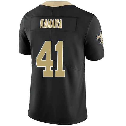 #41 Alvin Kamara Player NO.Saints Black Vapor F.U.S.E. Limited Football Jerseys