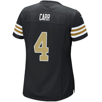 NO.Saints #4 Derek Carr Player Black Game Stitched Football Jerseys