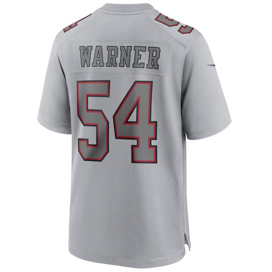 #54 Fred Warner Player SF.49ers Gray Game Football Jerseys