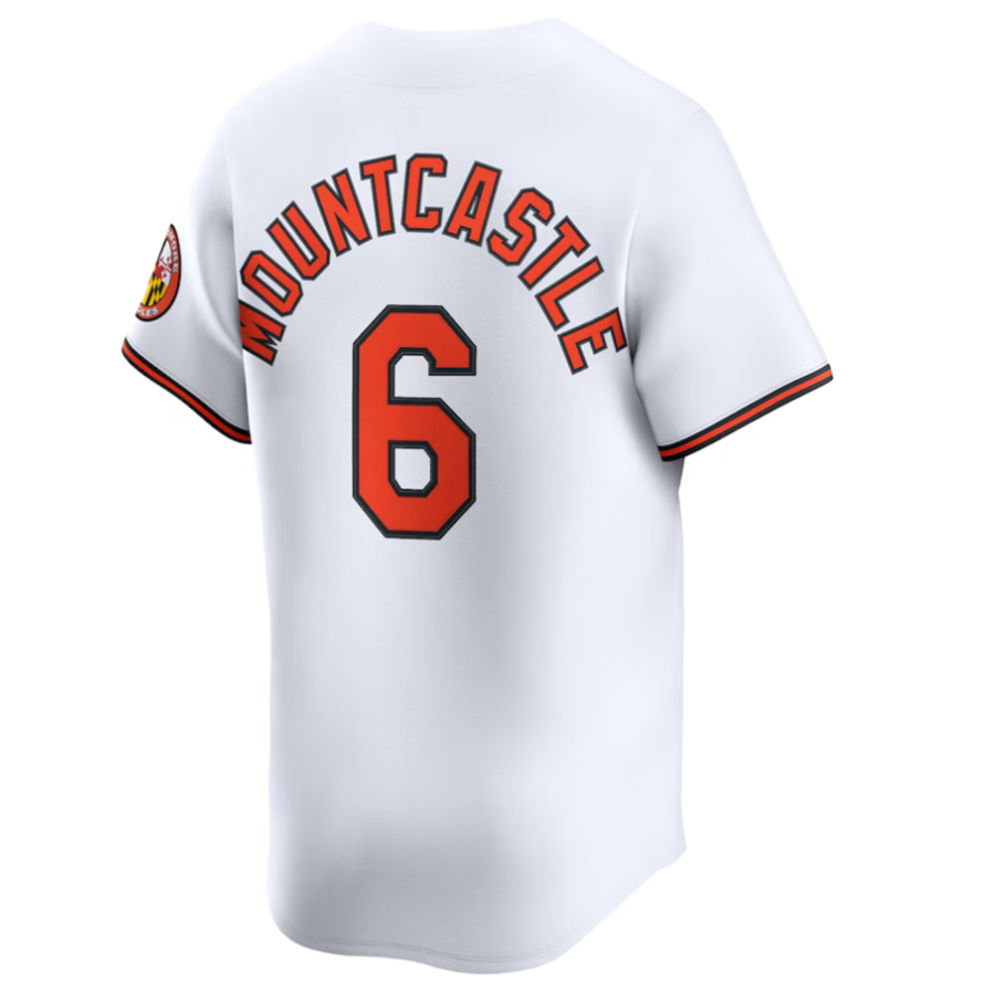 #6 Ryan Mountcastle Player B.Orioles White Alternate Limited Baseball Jerseys