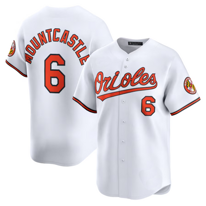 #6 Ryan Mountcastle Player B.Orioles White Alternate Limited Baseball Jerseys