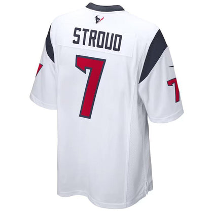 H.Texans #7 C.J. Stroud White Player Game Stitched Football Jerseys