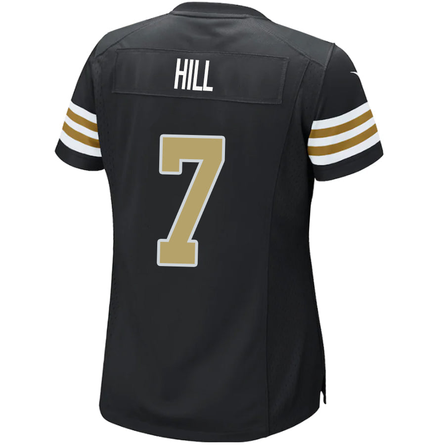 #7 Taysom Hill Player NO.Saints Black Alternate Game Football Jerseys