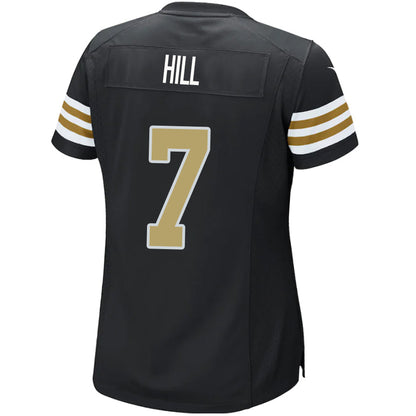 #7 Taysom Hill Player NO.Saints Black Alternate Game Football Jerseys
