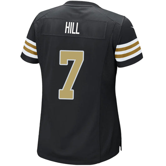 #7 Taysom Hill Player NO.Saints Black Alternate Game Football Jerseys