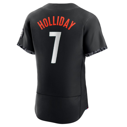 #7 Jackson Holliday Player B.Orioles Black City Connect Elite Baseball Jerseys