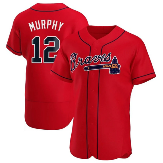 A.Braves #12 Sean Murphy Player Red Limited Elite Baseball Jerseys