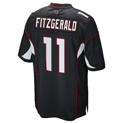 A.Cardinals #11 Larry Fitzgerald Player Black Game Football Jerseys