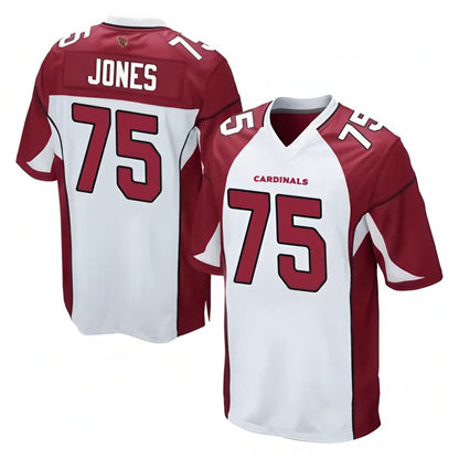A.Cardinals #75 Christian Jones Player White Game Football Jerseys