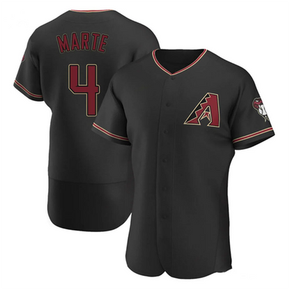 A.Diamondbacks #4 Ketel Marte Player Black Limited Elite Baseball Jerseys
