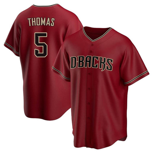 A.Diamondbacks #5 Alek Thomas Player Red Replica Baseball Jerseys