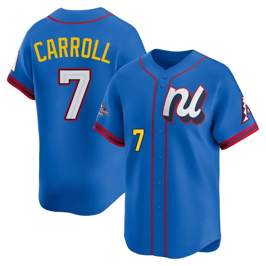 A.Diamondbacks #7 Corbin Carroll Player Blue All-Star Edition Limited Baseball Jerseys