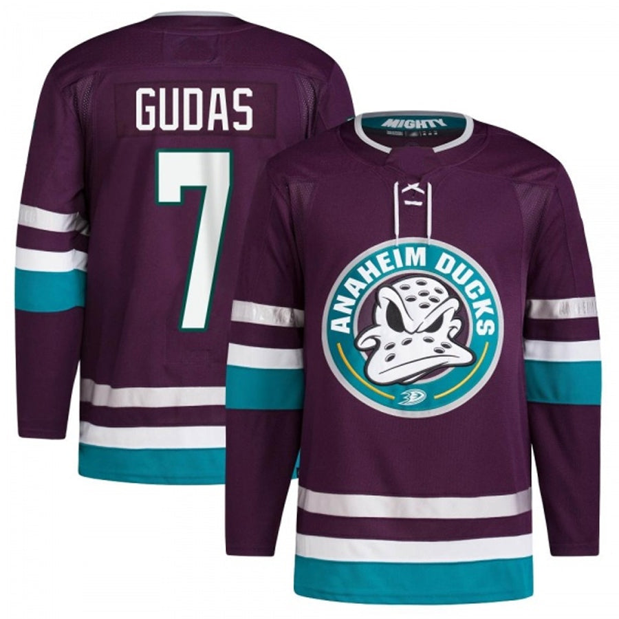 A.Ducks #7 Radko Gudas Player Fanatics Replica Breakaway Maroon Hockey Jerseys