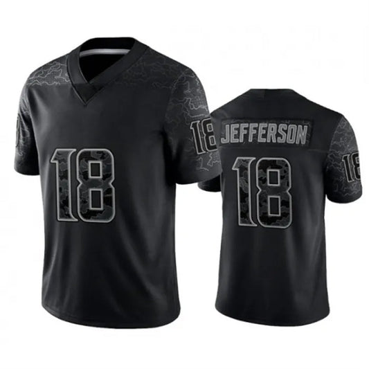 A.Falcons #18 Kirk Cousins Player Black RFLCTV Limited Football Jerseys