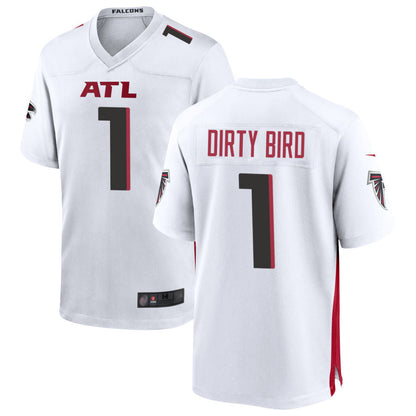 A.Falcons #1 Dirty Birds Player White Home Game Football Jerseys