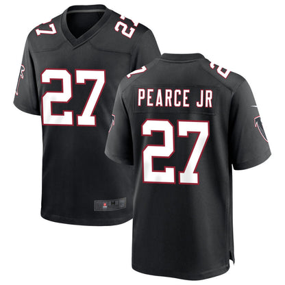 A.Falcons #27 James Pearce Jr. Player Black Throwback Game Football Jerseys