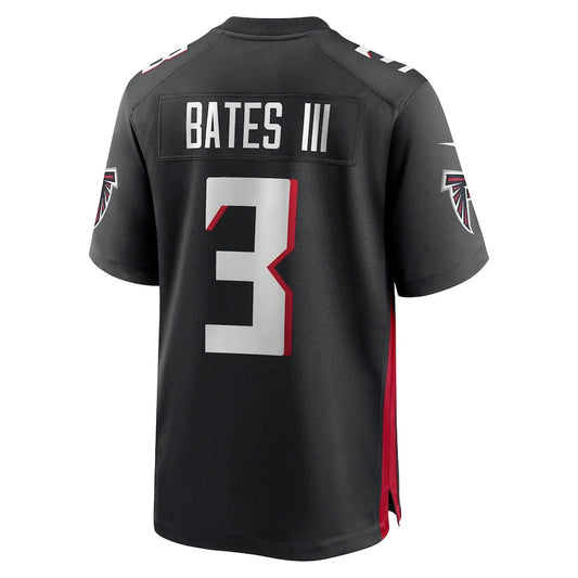 A.Falcons #3 Jessie Bates III Player Black Game Home Football Jerseys