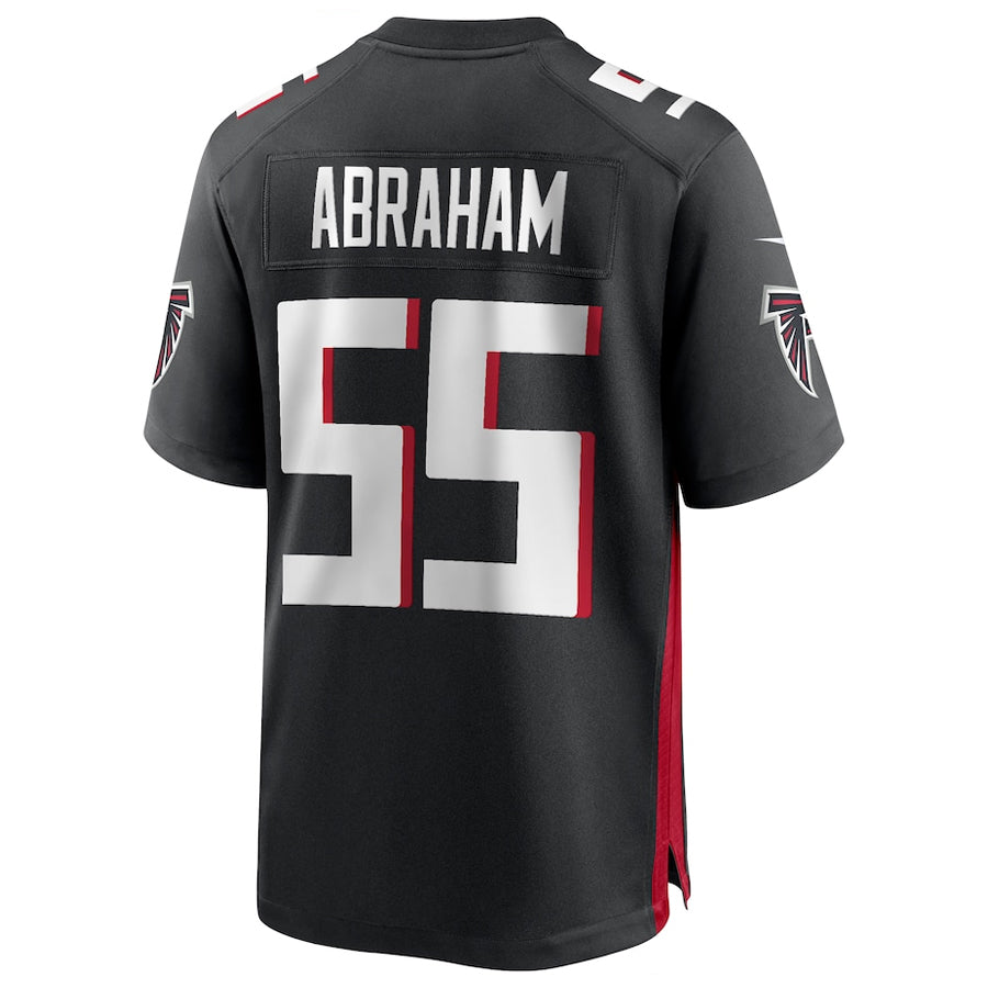 A.Falcons #55 John Abraham Player Black Home Game Football Jerseys