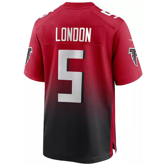 A.Falcons #5 Drake London Player Red Home Game Football Jerseys