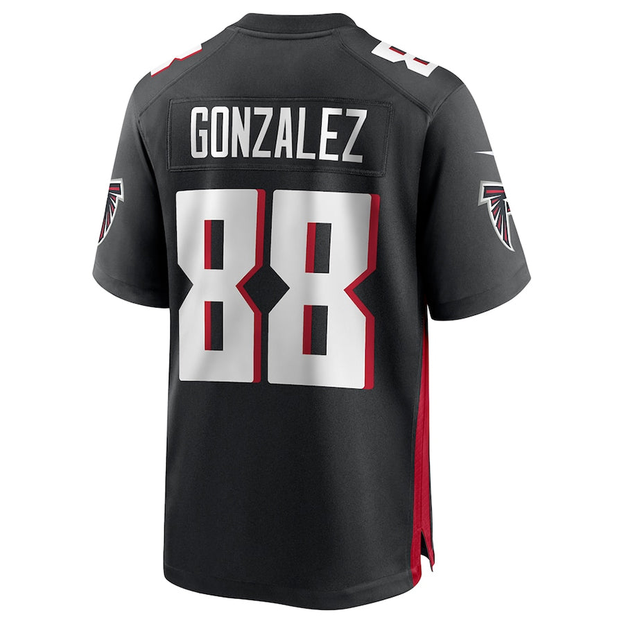 A.Falcons #88 Tony Gonzalez Player Black Home Game Football Jerseys