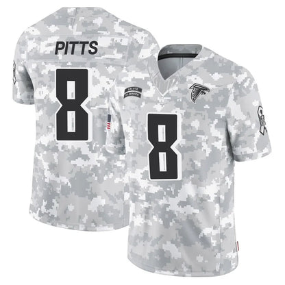 A.Falcons #8 Kyle Pitts Player Arctic Camo Salute to Service Limited Football Jerseys