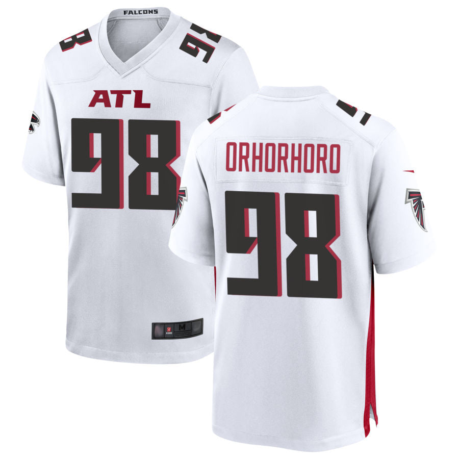 A.Falcons #98 Ruke Orhorhoro Player White Home Game Football Jerseys