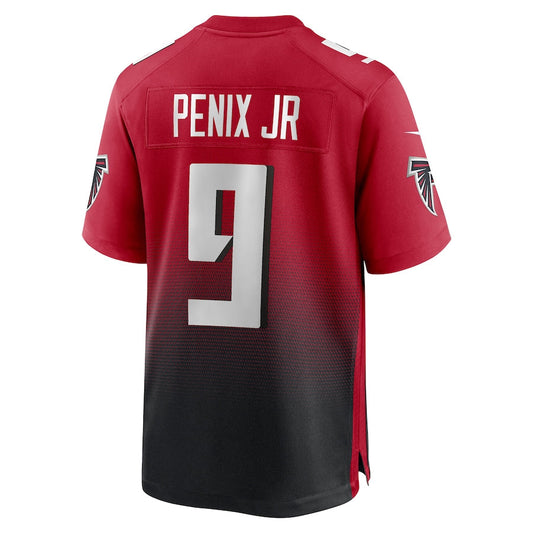 A.Falcons #9 Michael Penix Jr. Player Red Home Game Football Jerseys