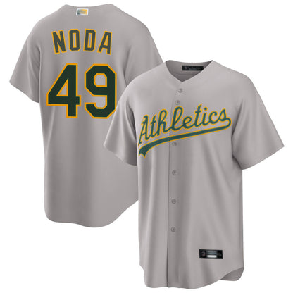 Athletics #49 Ryan Noda Player Gray Replica Game Baseball Jerseys