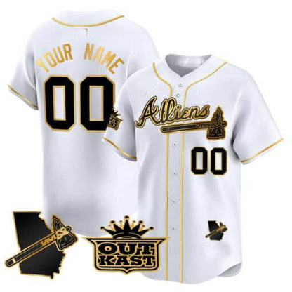 Custom A.Braves Atliens Vapor Premier Limited V2 ¨C All Stitched Baseball Jerseys
