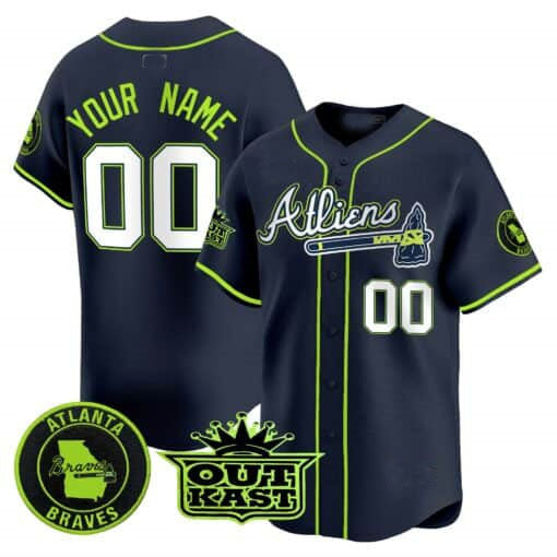 Custom A.Braves Atliens Vapor Premier Limited ¨C All Stitched Baseball Jerseys