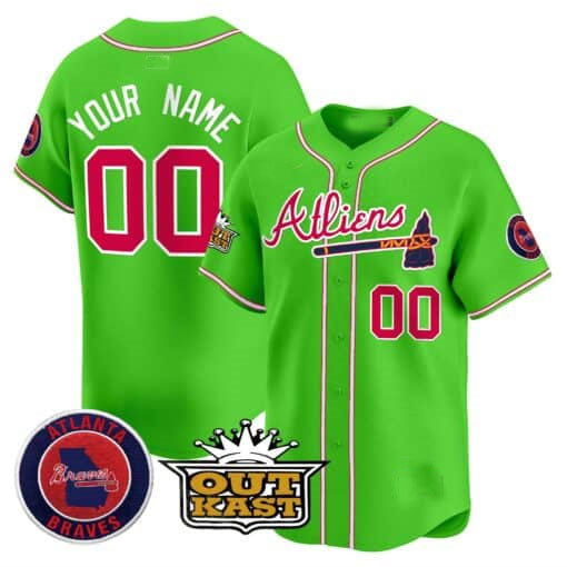 Custom A.Braves Atliens Vapor Premier Limited ¨C All Stitched Baseball Jerseys