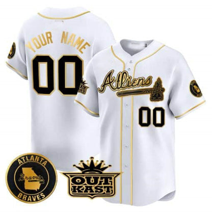 Custom A.Braves Atliens Vapor Premier Limited ¨C All Stitched Baseball Jerseys