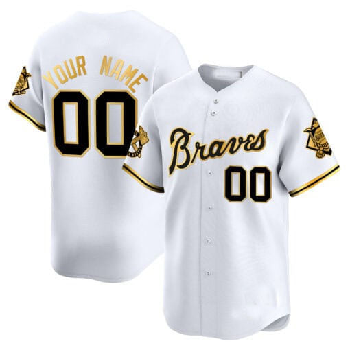 Custom A.Braves Peaches n¡¯ Cream Vapor Premier Limited ¨C All Stitched Baseball Jerseys