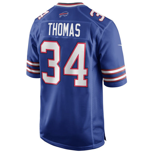 B.Bills #34 Thurman Thomas Player Royal Home Game Football Jerseys