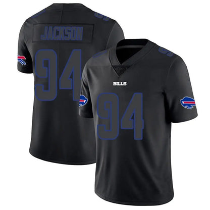 B.Bills #94 Landon Jackson Player Black Limited Football Jerseys