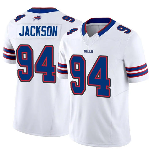B.Bills #94 Landon Jackson Player Vapor F.U.S.E. Limited White Football Jerseys
