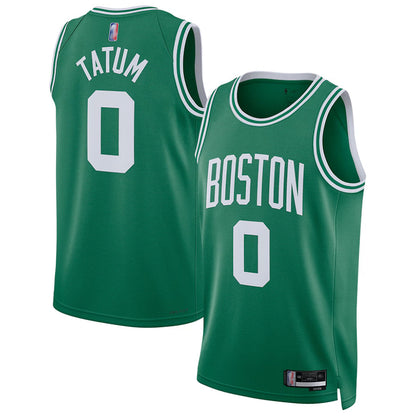 B.Celtics #0 Jayson Tatum Player Kelly Green Swingman Icon Edition Basketball Jerseys