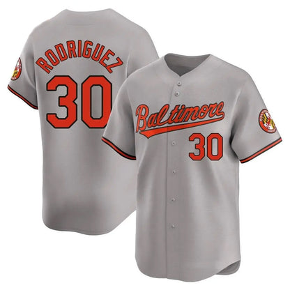 B.Orioles #30 Grayson Rodriguez Player Gray Limited Home Game Baseball Jerseys
