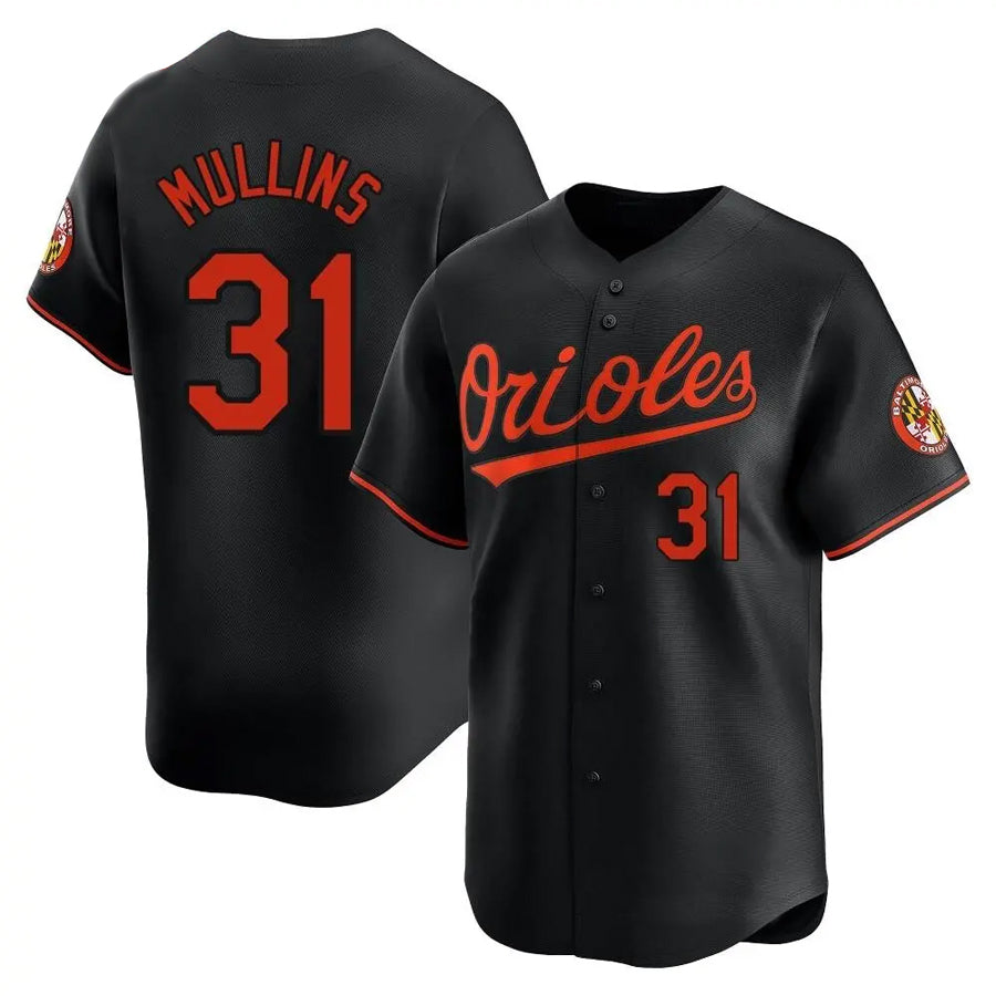 B.Orioles #31 Cedric Mullins Player Black Limited Home Game Baseball Jerseys