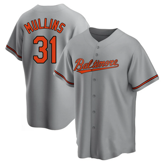 B.Orioles #31 Cedric Mullins Player Gray Replica Game Baseball Jerseys