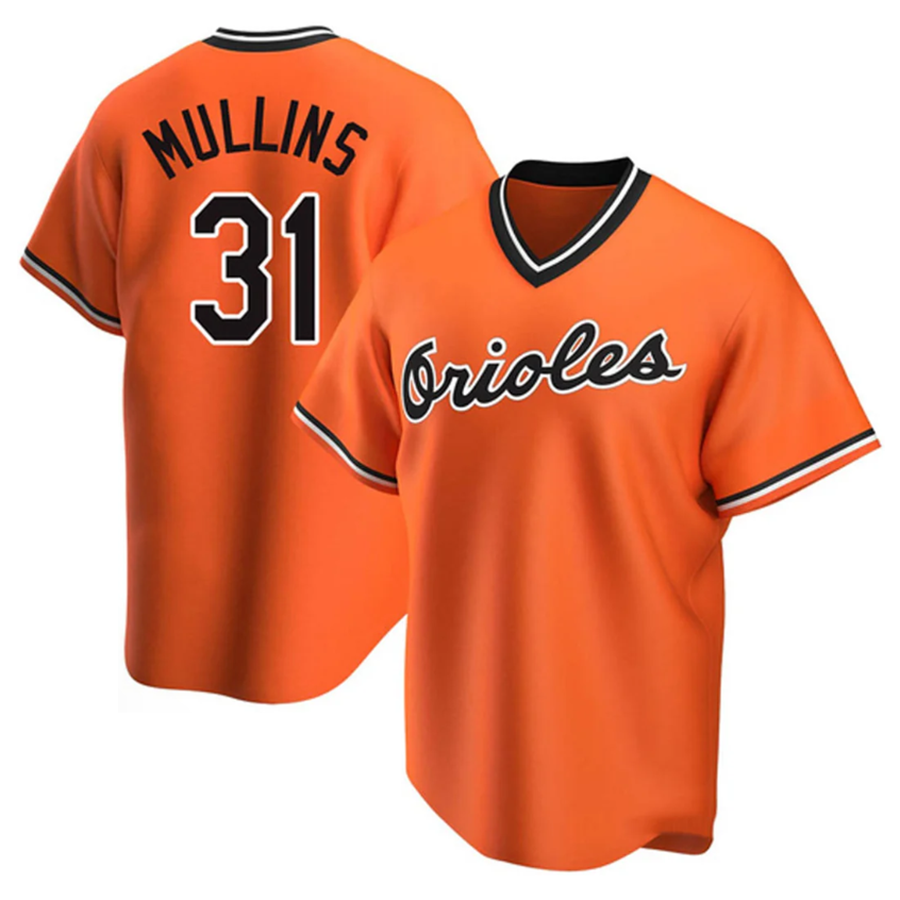 B.Orioles #31 Cedric Mullins Player Orange Replica Game Baseball Jerseys